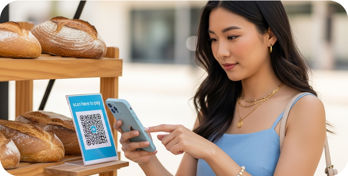Merchant accepting payment